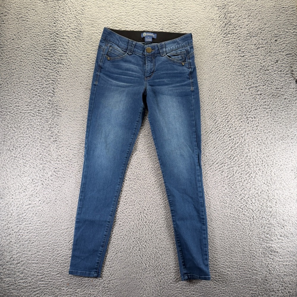 Democracy Ab Solution Jeans Womens 4 Blue Denim Skinny Faded Workwear Stretch